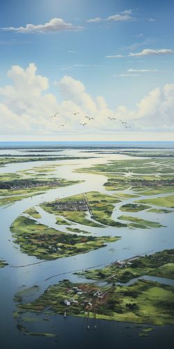 Geschilderd Landschap