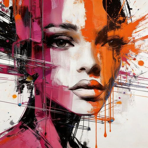 Orange Vision — Portrait aux contrastes chaleureux