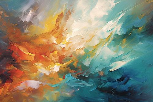 Erhebt sich nach oben: Dieses Acrylgemälde fängt die Schönheit und Bedeutung der Widerstandsfähigkei