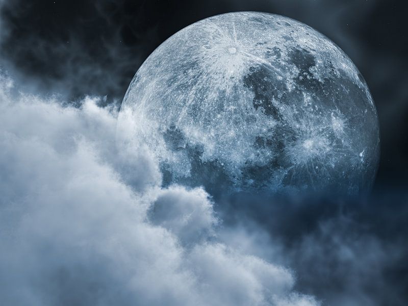 Blue moon by Max Steinwald