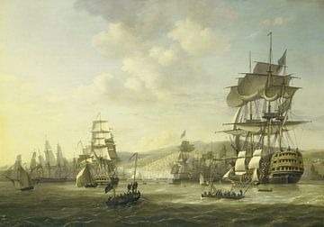 De Engels-Nederlandse vloot in de Baai van Algiers,Nicolaas Baur