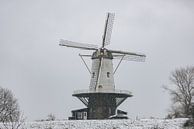 Le moulin de Koe dans la neige par Percy's fotografie Aperçu