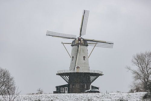 Molen de Koe in de sneeuw