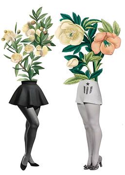 Vrouwen en bloemen van Dimas Arochman