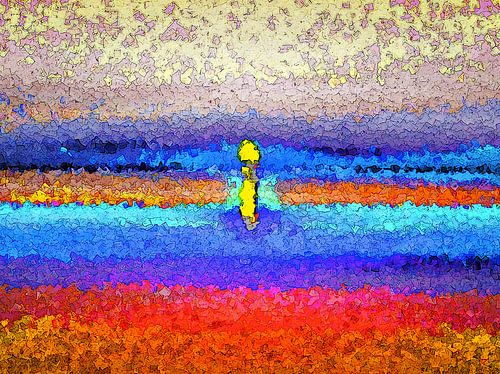 Zonsondergang op de Waddenzee