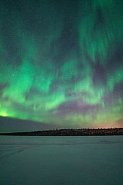 Northern Lights at Sunset by Leo Schindzielorz
