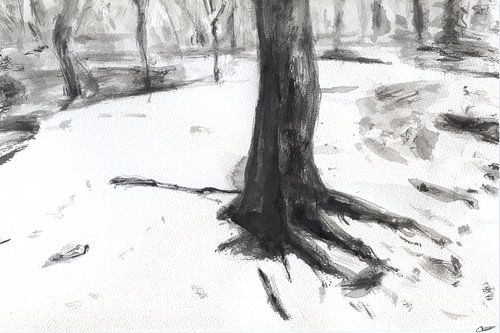 verschneite Landschaft