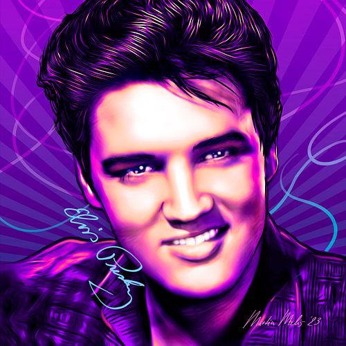 Elvis Presley Pop Art van Martin Melis