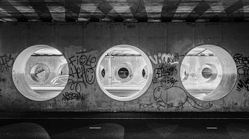 Graffiti unter dem Viadukt von Richard Stoop