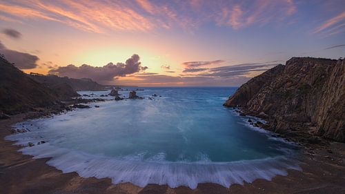 Sonnenuntergang am Playa del Silencio, Asturien, Spanien von Henk Meijer Photography