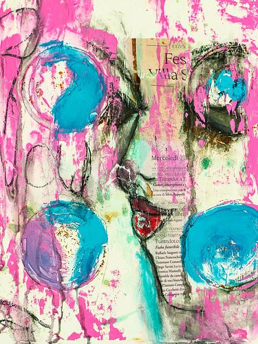 Young face with colours