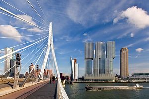 Erasmusbrug en De Rotterdam van Anton de Zeeuw