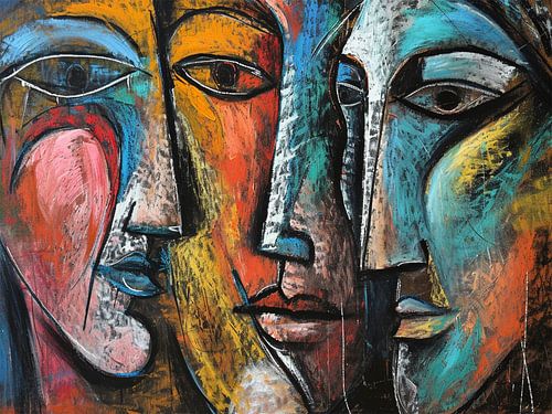 Abstracte gezichten 1