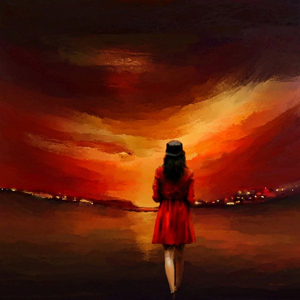 evening in red by Ria van Werven