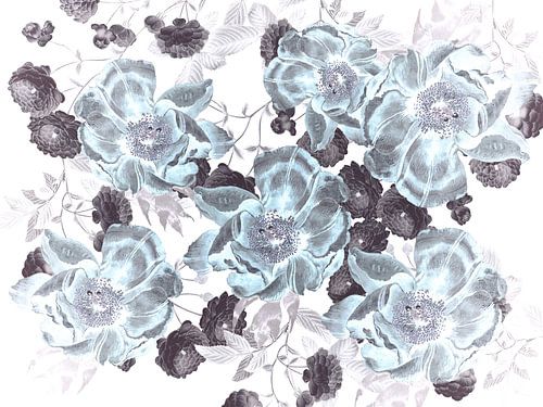 Pioenrozen in pastelkleuren