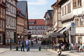 View to the market place of Wernigerode (Saxony-Anhalt) by t.ART