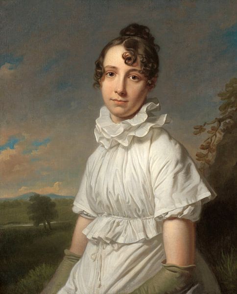 Portrait of Emma Jane Hodges, Charles Howard Hodges - ca. 1810 by Het Archief