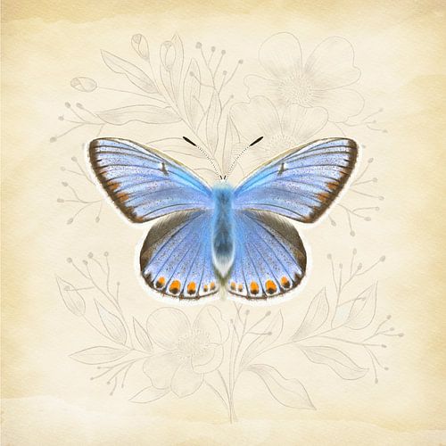 Icarus Blue Vintage by Teuni's Dreams of Reality