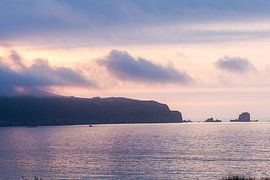 Lueur du soir sur l'horizon atlantique sur Peter Haastrecht, van