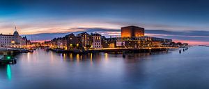 Abendpanorama von Kopenhagen, Dänemark