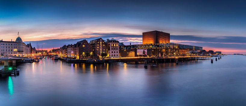 Panorama du soir de Copenhague, Danemark par Adelheid Smitt