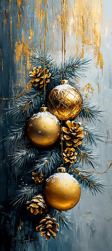 Christmas baubles | Glossy Christmas decoration Still life