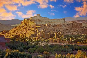 De ommuurde stad Ait ben Haddou bij Ouarzazate in Marokko Afrika von Eye on You