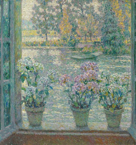 The Hydrangeas, Henri Le Sidaner by Masterful Masters