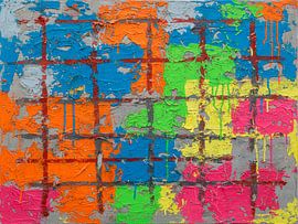 Peinture abstraite industrielle dans le silence urbain / graffiti