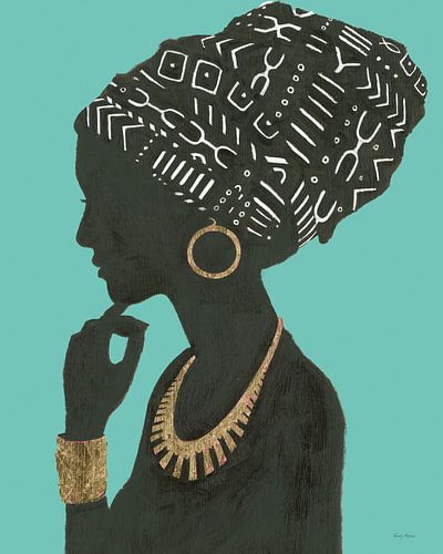 Graceful Majesty II Turquoise Crop, Emily Adams