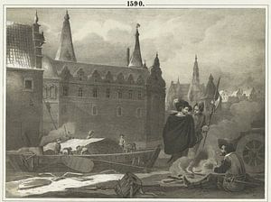 Albertus Anthonius Nunnink, Das Torfschiff von Breda, 1590, Albertus nach Tieleman Cato Bruining