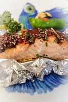 Oven salmon dish