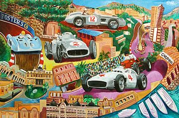 Fangio, Grand-Prix von Monaco Mercedes