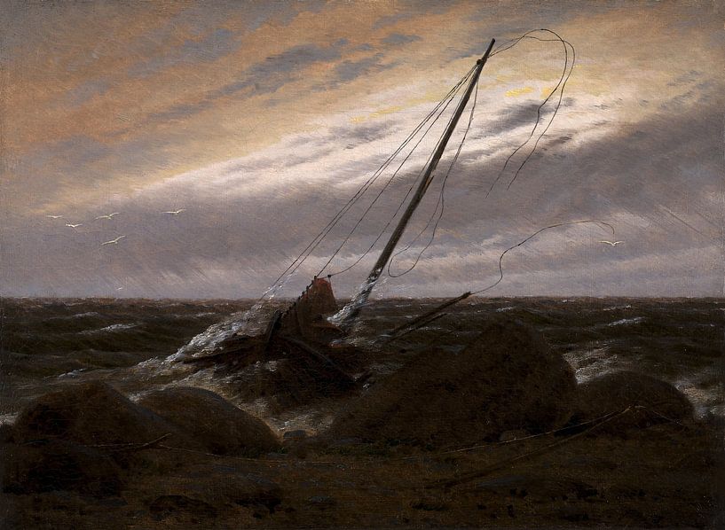 After the storm, Caspar David Friedrich - 1816 by Het Archief