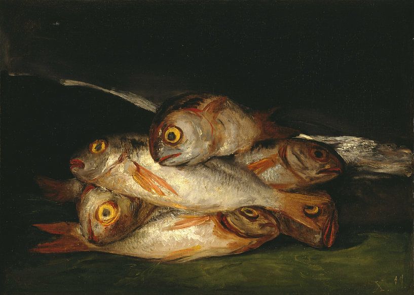 Nature morte avec daurade, Francisco de Goya par Des maîtres magistraux