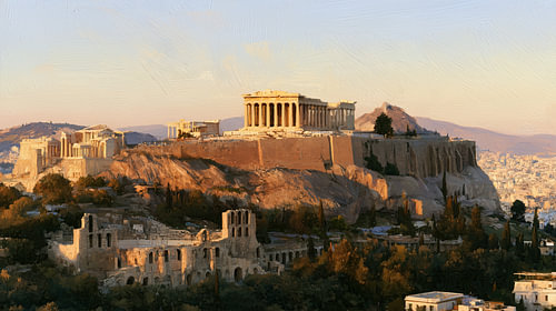 Acropolis, Athens, Greece – abstract panorama