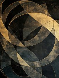 Gold Black | Gold Circle by Modern Collection