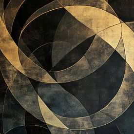 Gold Schwarz | Gold Kreis von Moderne Kollektion