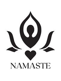 NAMASTE with heart by ArtDesign by KBK