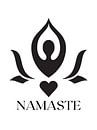 NAMASTE with heart by ArtDesign by KBK thumbnail