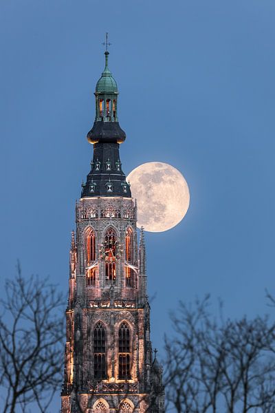 Pleine lune, Grote KerkBreda par JPWFoto