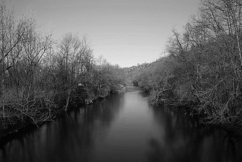 Waterlandscape in Black and White