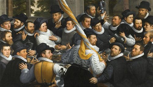 Banket van leden van de Haarlemse Burgerlijke Garde, Cornelis van Haarlem