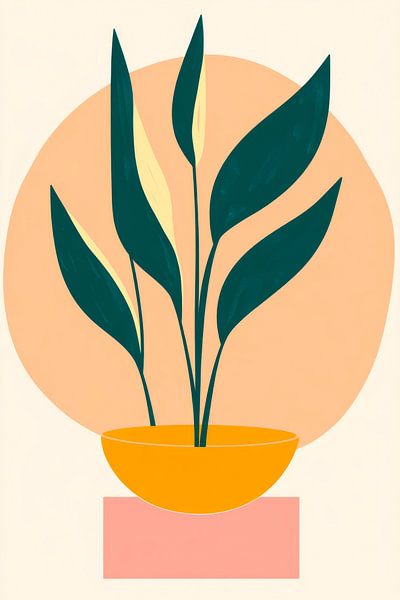 Green beauty in a pot by Poster Art Shop
