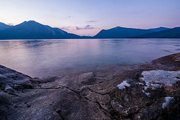 Walchensee at the blue hour