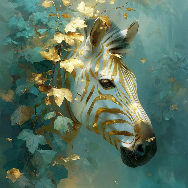 Golden zebra by ARTemberaubend