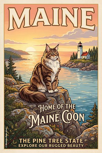 De Maine Coon-kat