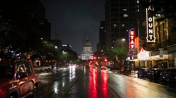 Texas State Capitol bei Nacht von Gijs Wilbers