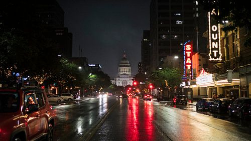 Texas State Capitol by night