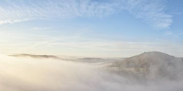 Fog over the Rur-Eifel by Rolf Schnepp